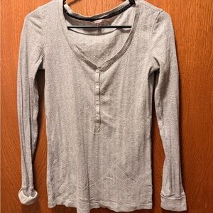 Victoria's Secret Heather Gray Long Sleeve Top